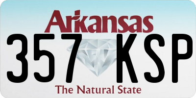 AR license plate 357KSP