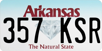 AR license plate 357KSR