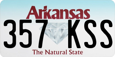AR license plate 357KSS