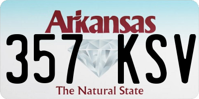 AR license plate 357KSV