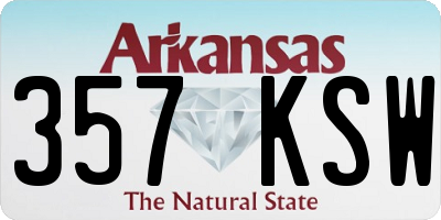 AR license plate 357KSW
