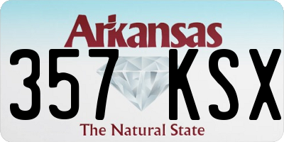 AR license plate 357KSX