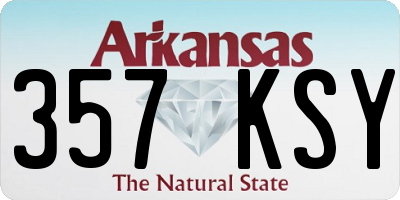 AR license plate 357KSY