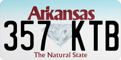 AR license plate 357KTB