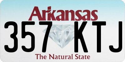 AR license plate 357KTJ