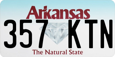 AR license plate 357KTN