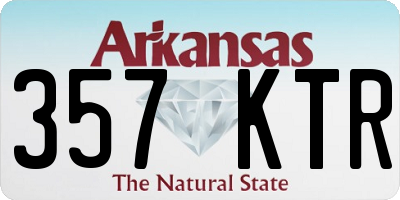 AR license plate 357KTR