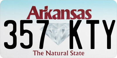 AR license plate 357KTY