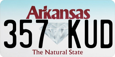 AR license plate 357KUD