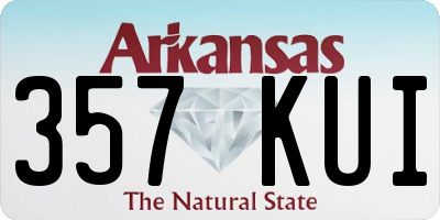 AR license plate 357KUI