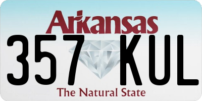 AR license plate 357KUL