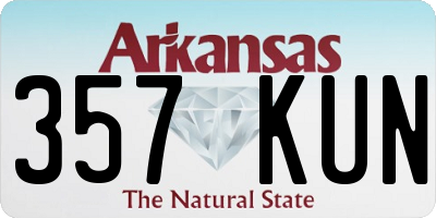 AR license plate 357KUN