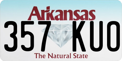 AR license plate 357KUO