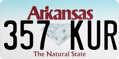 AR license plate 357KUR