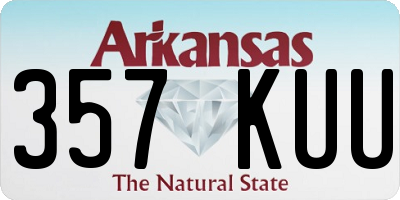 AR license plate 357KUU
