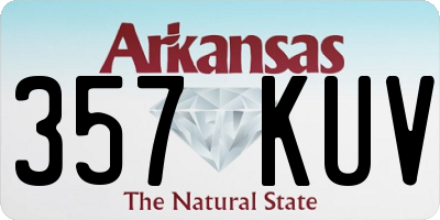 AR license plate 357KUV