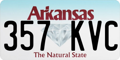 AR license plate 357KVC