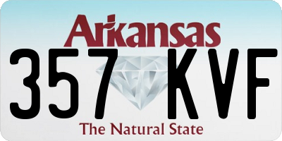 AR license plate 357KVF