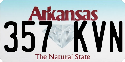 AR license plate 357KVN