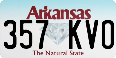 AR license plate 357KVO
