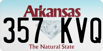 AR license plate 357KVQ