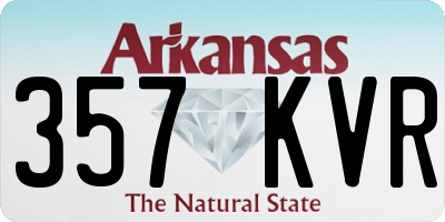 AR license plate 357KVR