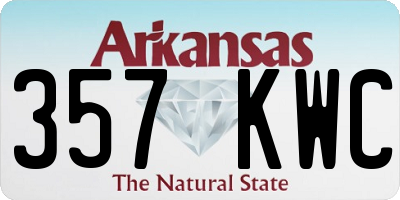 AR license plate 357KWC