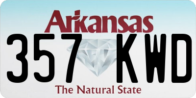 AR license plate 357KWD