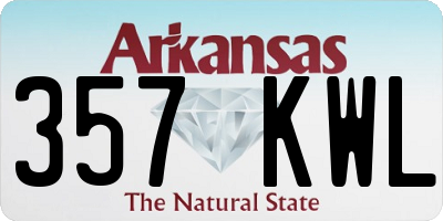 AR license plate 357KWL
