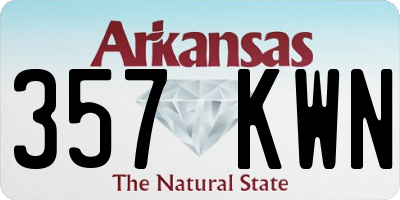 AR license plate 357KWN
