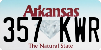 AR license plate 357KWR