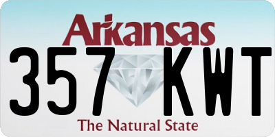 AR license plate 357KWT