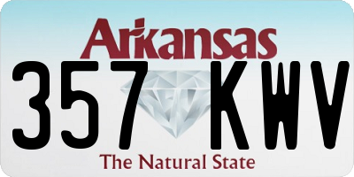 AR license plate 357KWV