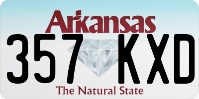 AR license plate 357KXD