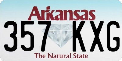 AR license plate 357KXG