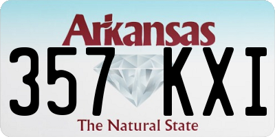 AR license plate 357KXI