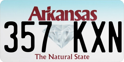 AR license plate 357KXN