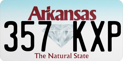AR license plate 357KXP