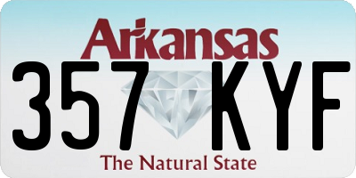 AR license plate 357KYF