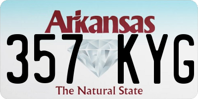 AR license plate 357KYG