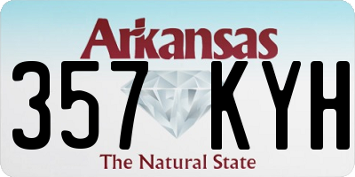 AR license plate 357KYH