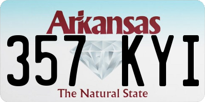 AR license plate 357KYI