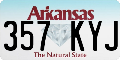 AR license plate 357KYJ