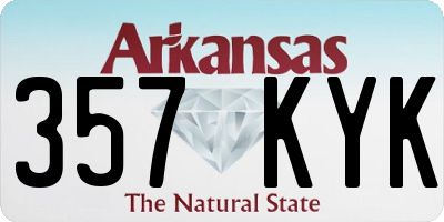 AR license plate 357KYK