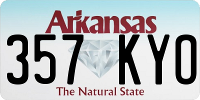 AR license plate 357KYO
