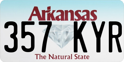 AR license plate 357KYR