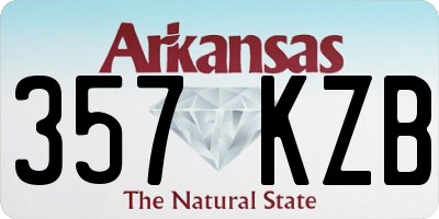 AR license plate 357KZB