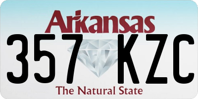 AR license plate 357KZC