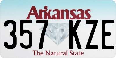 AR license plate 357KZE