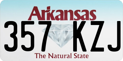 AR license plate 357KZJ